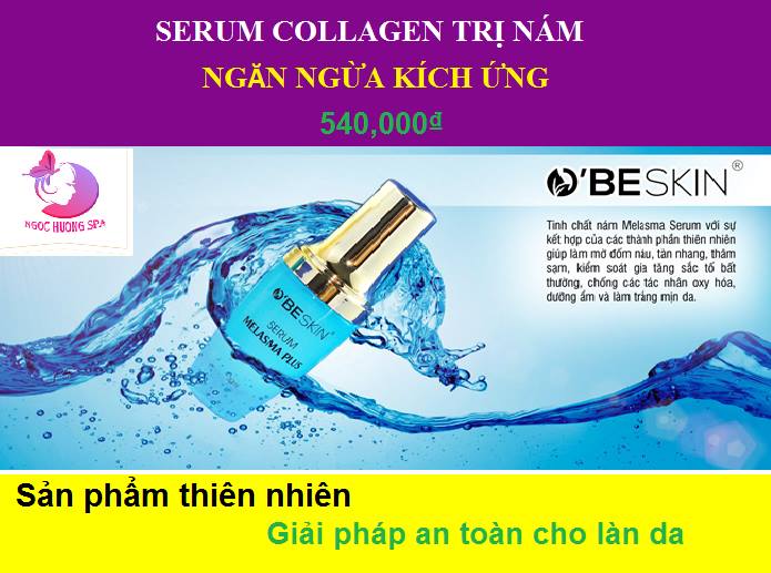 SERUM COLLAGEN TRỊ NÁM - NGĂN NGỪA KÍCH ỨNG O BE SKIN MELASMA PLUS 540.000đ